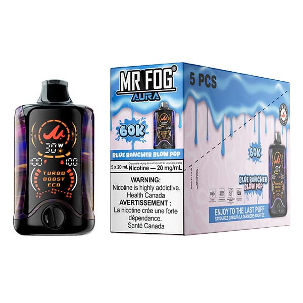 Mr. Fog - Aura 60K Puff Blue Rancher Blow Pop product image