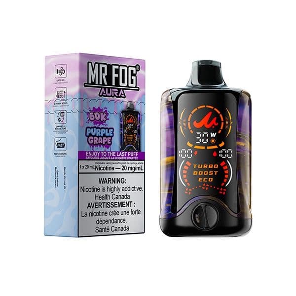 Mr. Fog - Aura 60K Puff Banana Strawberry Peach 20mg