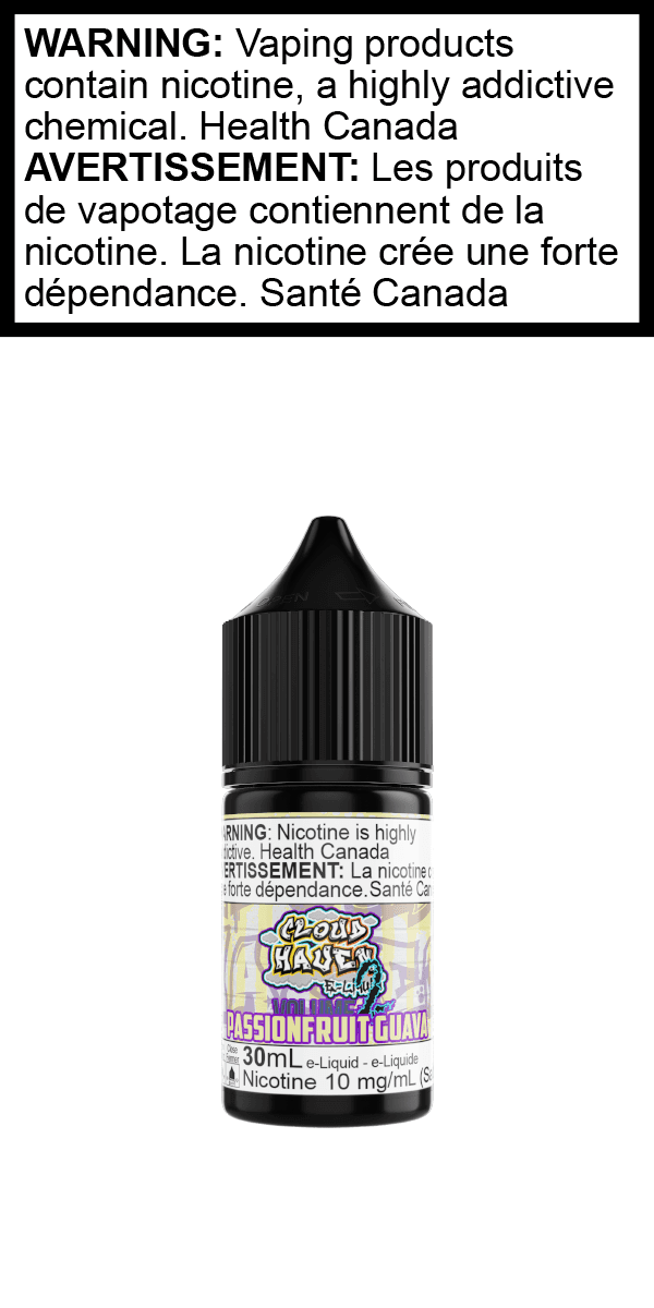 Cloud Haven Passionfruit Guava SALT salt nicotine e-liquid bottle