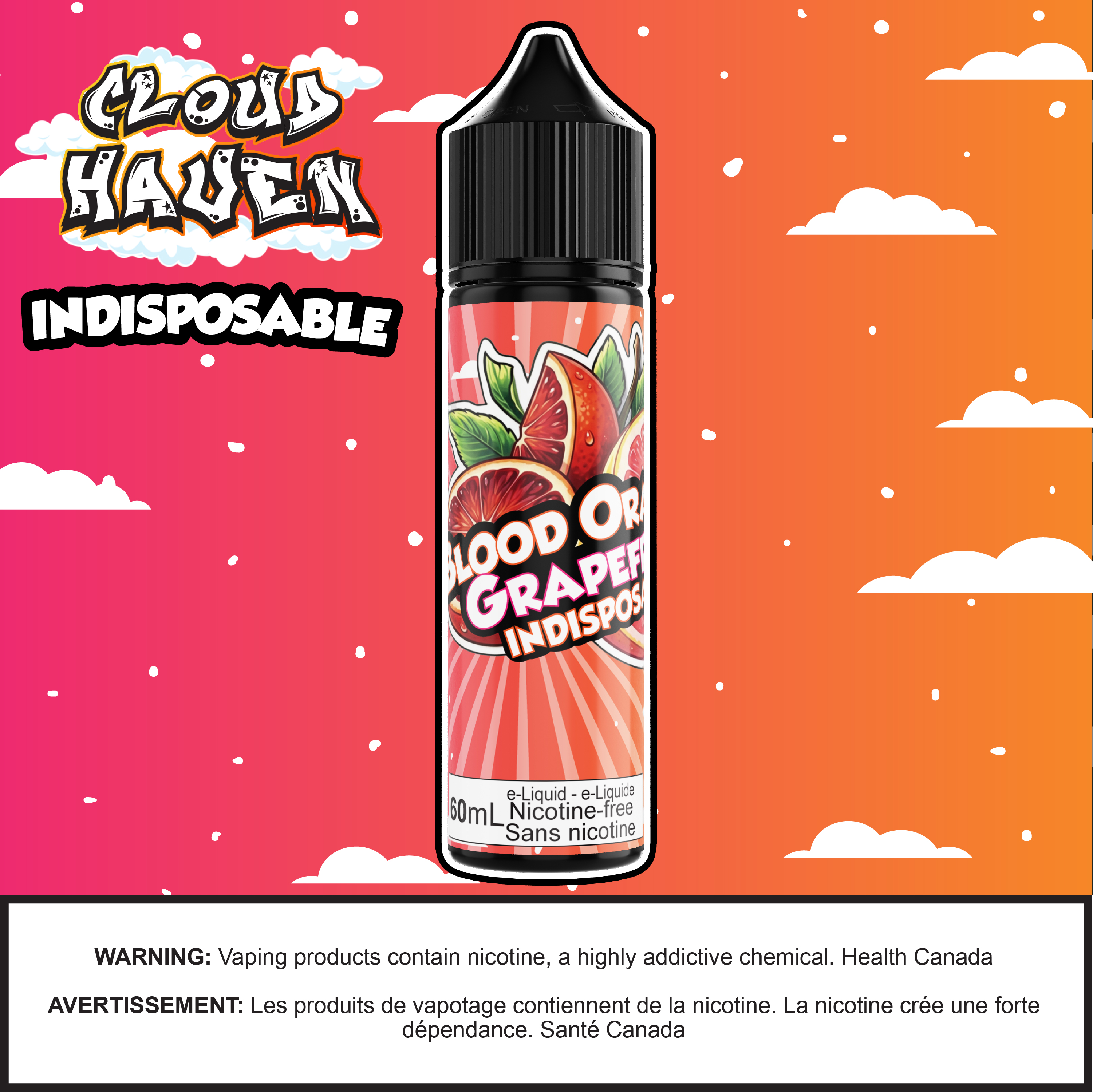 Cloud Haven - INDISPOSABLE Blood Orange Grapefruit
